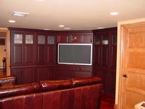 NJ Custom Cabinets Media Room