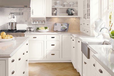 White Custom Kitchen Cabinets in New Jersey