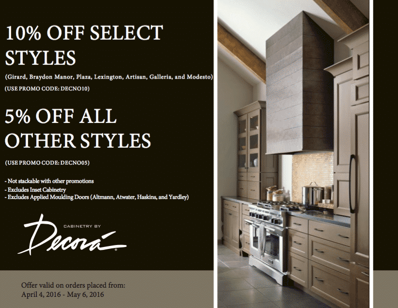 Cabinetry by Decora Savings Event